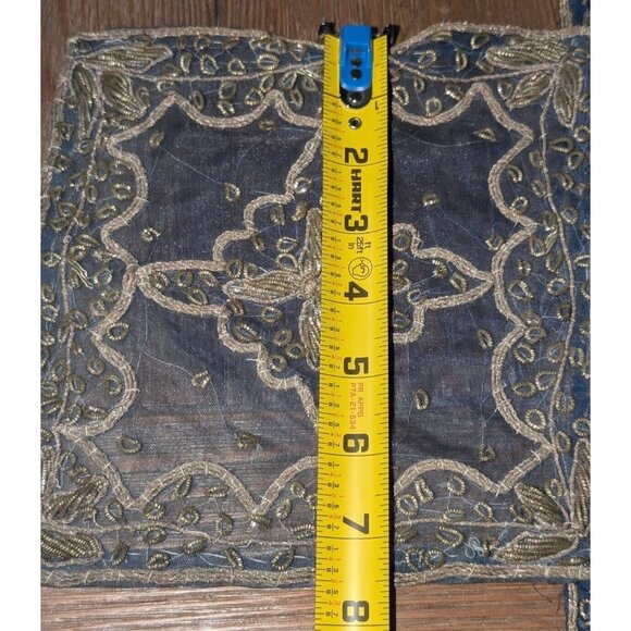 Hand Embroidered Vintage Turkish Coffee/Table Decor Mat/Placement Set - Picture 7 of 10